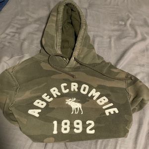 Two gently worn Abercrombie and Fitch mens hooded sweatshirts.